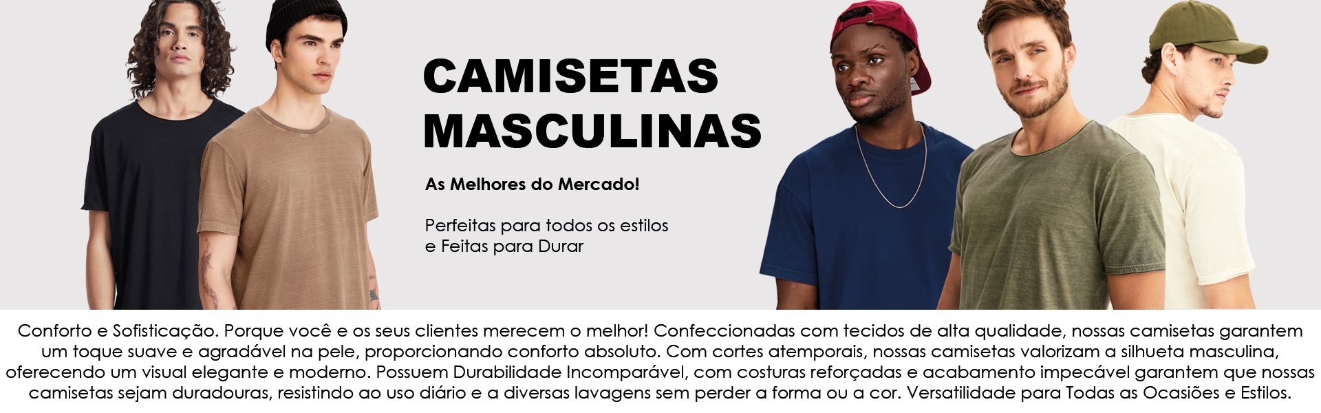 Camisetas de Mangas Curtas Masculinas Premium – IZ Têxtil Atacado Peças Lisas: Porque você merece o melhor!