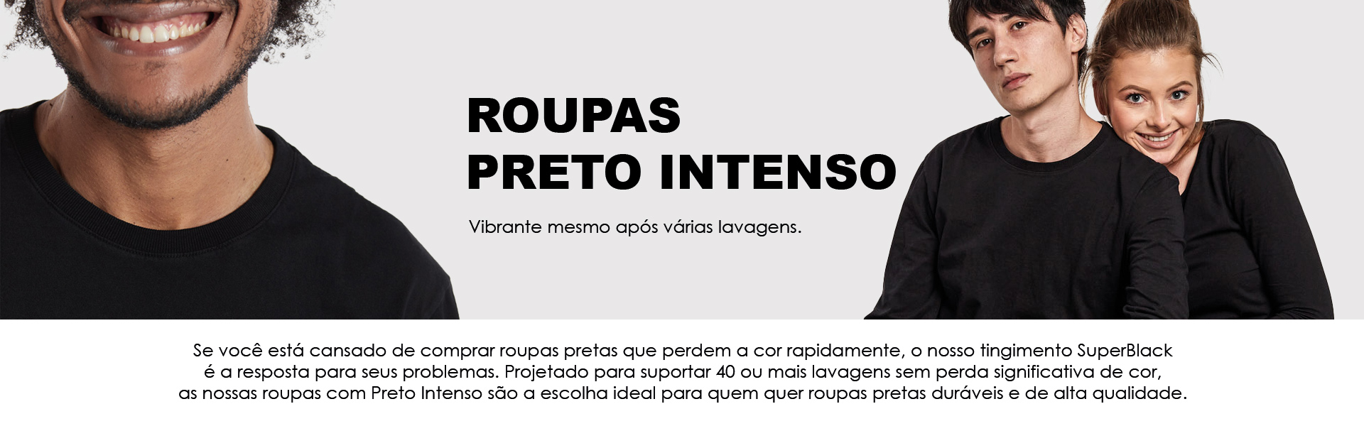 IZ Têxtil Atacado Peças Lisas e Básicas. Conheça as Roupas com cor preto intenso que não desbotam na primeira lavagem.