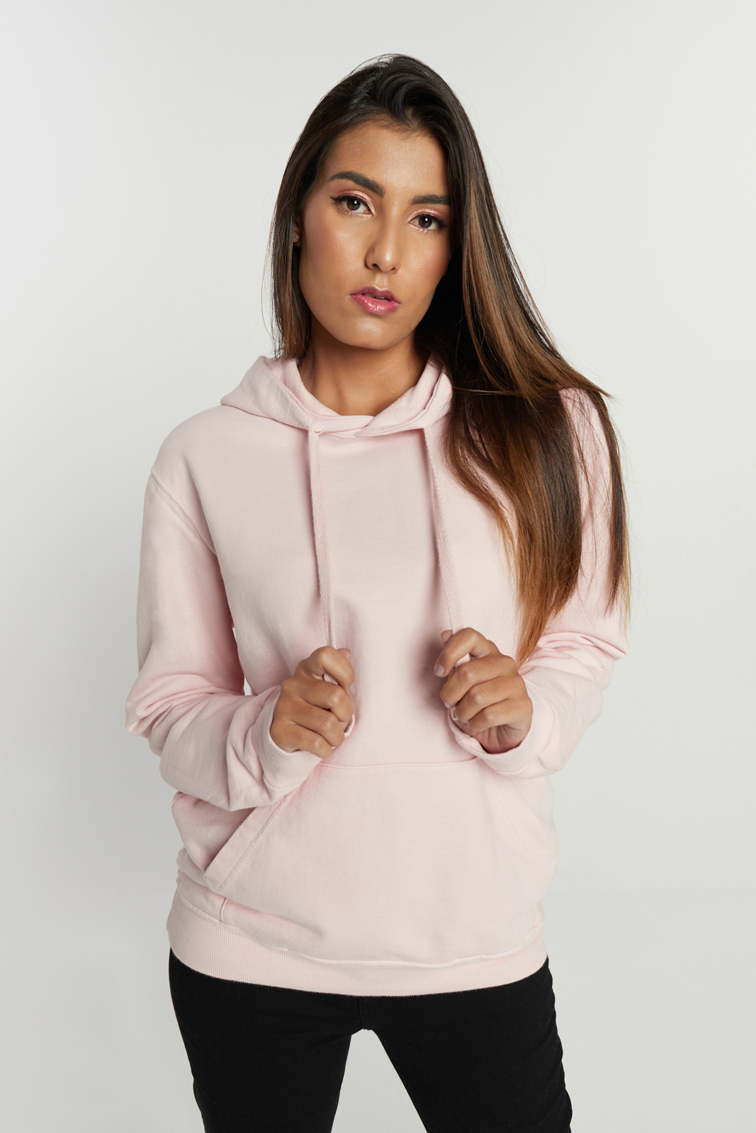 pink polo zip up moletom com capuz