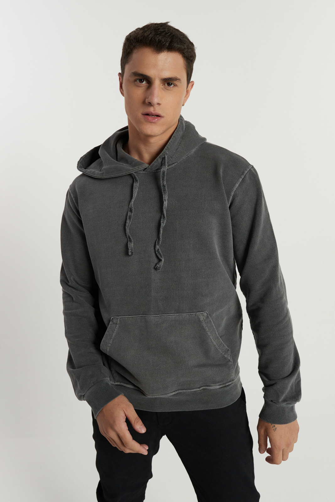 fleece pullover moletom com capuz