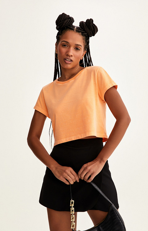 CROPPED ESTONADO LISO PREMIUM FEMININO