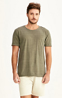 Camiseta Estonada Lisa Gola Canoa Premium Masculina