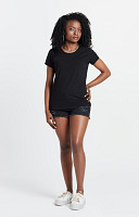 CAMISETA BABY LOOK LISA DE ALGODÃO NACIONAL FEMININA