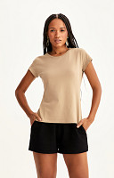 CAMISETA BABY LOOK LISA DE ALGODÃO SUSTENTÁVEL PREMIUM FEMININA