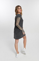 VESTIDO LISO MARMORIZADO FEMININO PREMIUM - PROMO