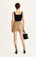 CROPPED REGATA DE RIBANA LISO DE ALGODÃO SUSTENTÁVEL PREMIUM FEMININO