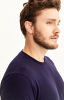Camiseta Lisa de Algodão Pima Premium Masculina