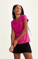 CAMISETA BABY LOOK LISA DE ALGODÃO SUSTENTÁVEL PREMIUM FEMININA