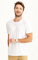 Camiseta Lisa de Algodão Nacional Masculina