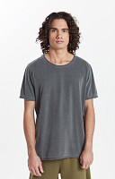 CAMISETA ESTONADA LISA GOLA CANOA CORTE À FIO MASCULINA PREMIUM - PROMO