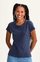 CAMISETA BABY LOOK ESTONADA LISA PREMIUM FEMININA