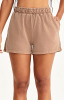 BERMUDA DE MOLETOM ESTONADA LISA PREMIUM FEMININA