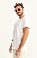 Camiseta Lisa de Algodão Sustentável Premium Masculina