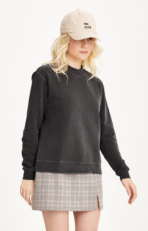 CASACO DE MOLETOM ESTONADO LISO FEMININO PREMIUM