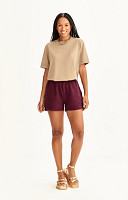 CAMISETA OVERSIZED LISA DE ALGODÃO SUSTENTÁVEL PREMIUM FEMININA