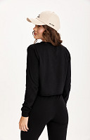 CROPPED LISO DE ALGODÃO SUSTENTÁVEL MANGA LONGA FEMININO PREMIUM