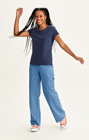 CAMISETA BABY LOOK ESTONADA LISA PREMIUM FEMININA