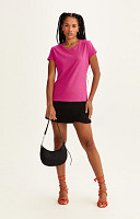 CAMISETA BABY LOOK LISA DE ALGODÃO SUSTENTÁVEL PREMIUM FEMININA