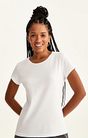 CAMISETA BABY LOOK LISA DE ALGODÃO SUSTENTÁVEL PREMIUM FEMININA