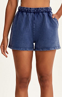 BERMUDA DE MOLETOM MARMORIZADA LISA PREMIUM FEMININA