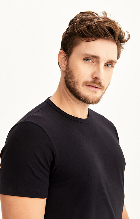 Camiseta Slim Lisa De Cotton Premium Masculina