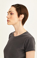 CAMISETA BABY LOOK ESTONADA LISA PREMIUM FEMININA