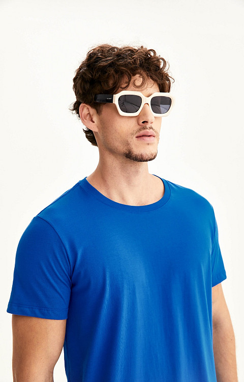 Camiseta Lisa de Algodão Nacional Masculina