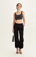 CROPPED REGATA DE RIBANA ESTONADO LISO PREMIUM FEMININO