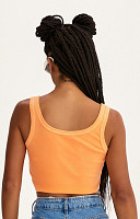 CROPPED REGATA DE RIBANA ESTONADO LISO PREMIUM FEMININO