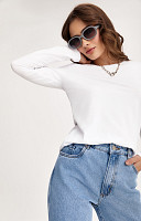 CAMISETA LISA DE ALGODÃO SUSTENTÁVEL MANGA LONGA FEMININA PREMIUM