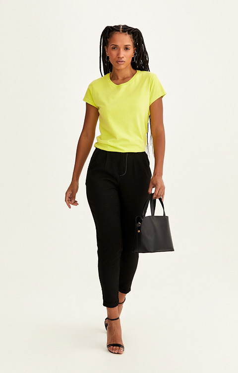 CAMISETA BABY LOOK NEON ESTONADA LISA PREMIUM FEMININA