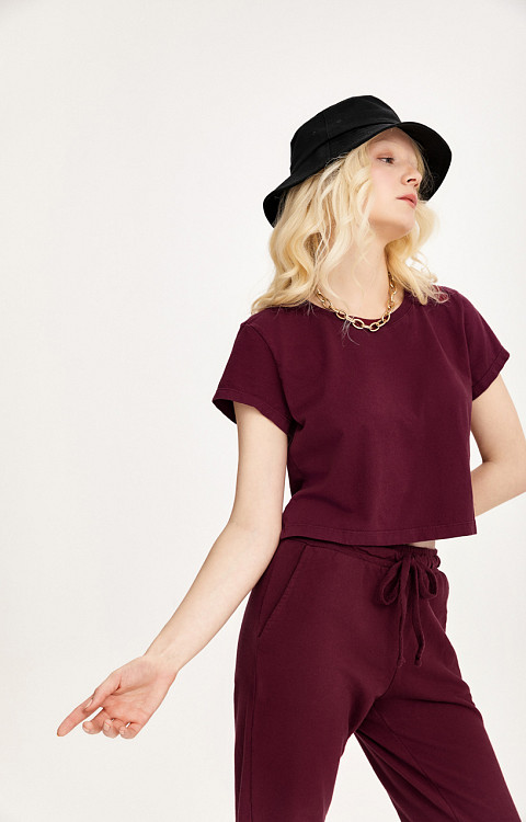 CROPPED LISO DE ALGODÃO SUSTENTÁVEL PREMIUM FEMININO
