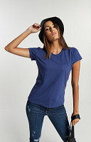 CAMISETA BABY LOOK LISA DE ALGODÃO FEMININA PREMIUM - PROMO