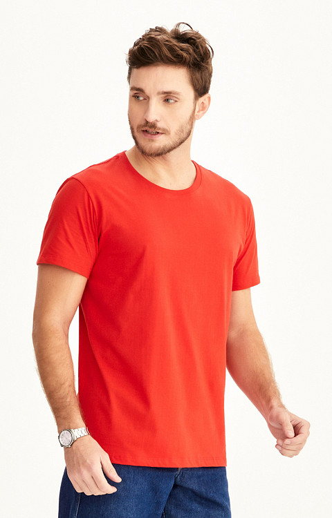 Camiseta Lisa de Algodão Nacional Masculina