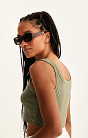 CROPPED REGATA DE RIBANA ESTONADO LISO PREMIUM FEMININO