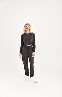 CROPPED ESTONADO LISO MANGA LONGA FEMININO PREMIUM