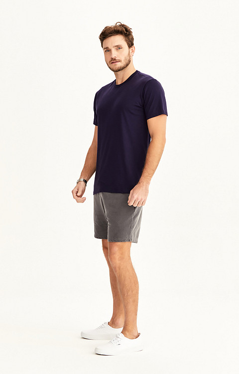 Camiseta Lisa de Algodão Pima Premium Masculina