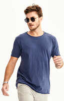 CAMISETA ESTONADA LISA GOLA CANOA CORTE À FIO MASCULINA PREMIUM - PROMO