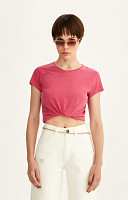 CAMISETA BABY LOOK ESTONADA LISA PREMIUM FEMININA