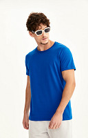 Camiseta Lisa de Algodão Nacional Masculina