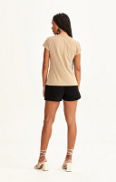 CAMISETA BABY LOOK LISA DE ALGODÃO SUSTENTÁVEL PREMIUM FEMININA