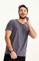 Camiseta Lisa de Algodão Nacional Masculina