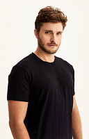 Camiseta Lisa de Viscose com Elastano Premium Masculina