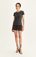 CAMISETA BABY LOOK ESTONADA LISA PREMIUM FEMININA