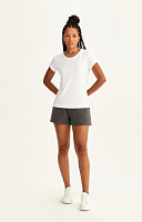 CAMISETA BABY LOOK LISA DE ALGODÃO SUSTENTÁVEL PREMIUM FEMININA