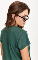 CAMISETA BABY LOOK LISA DE ALGODÃO SUSTENTÁVEL PREMIUM FEMININA