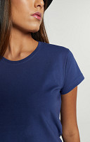 CAMISETA BABY LOOK LISA DE ALGODÃO FEMININA PREMIUM - PROMO