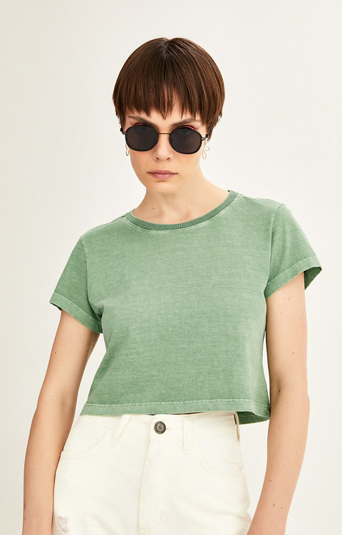 CROPPED ESTONADO LISO PREMIUM FEMININO