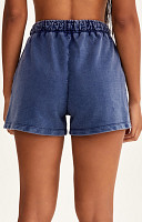 BERMUDA DE MOLETOM MARMORIZADA LISA PREMIUM FEMININA