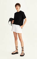 CAMISETA OVERSIZED LISA DE ALGODÃO SUSTENTÁVEL PREMIUM FEMININA